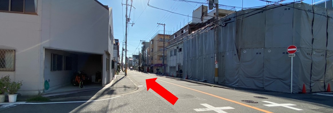 バス停平尾から安田整骨院・鍼灸院までの道順